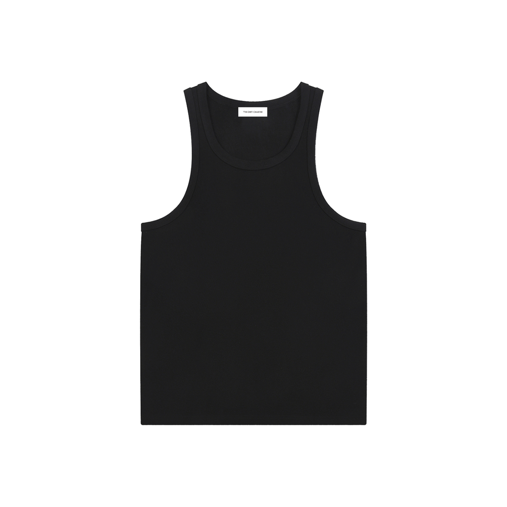 Black tank top on a white background