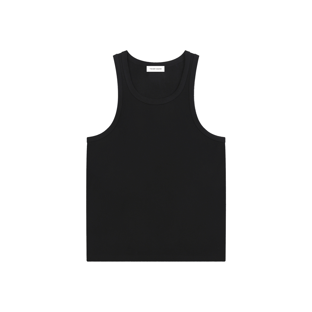 Black tank top on a white background